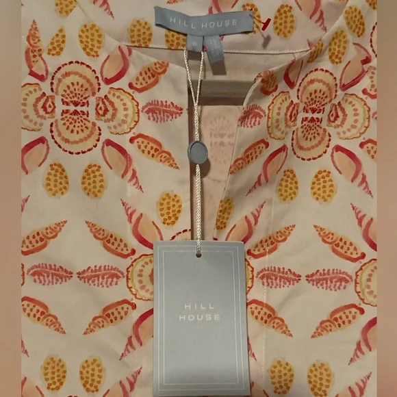 NWT Hill House Cotton Artemis Dress in Shell Mosaic - Picture 7 of 13